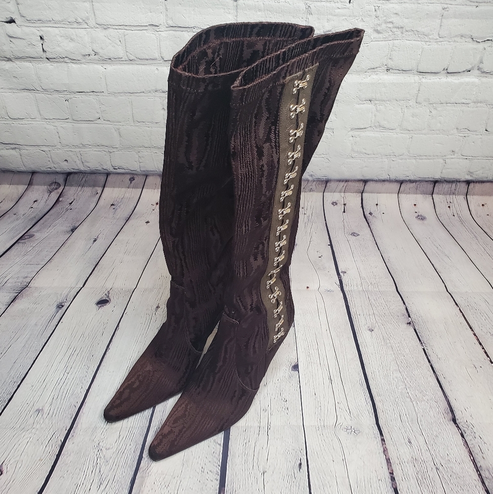 Donald J. Pliner knee high Vicky boots.